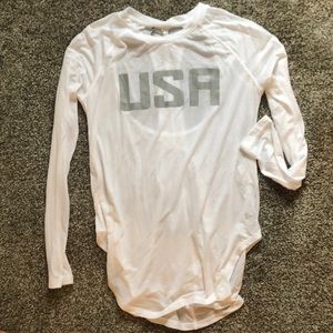 XS Under Armour USA Long Sleeve Tee